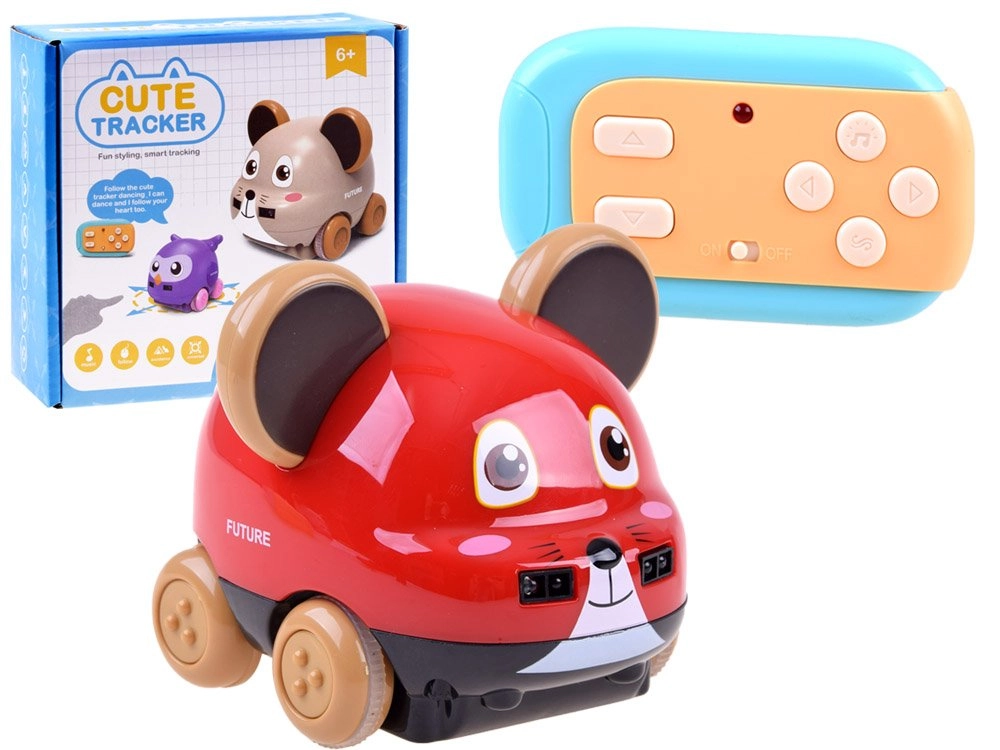 E-shop JOKO RC Interaktívna Myš na diaľkové ovládanie + svetlo + hudba červená