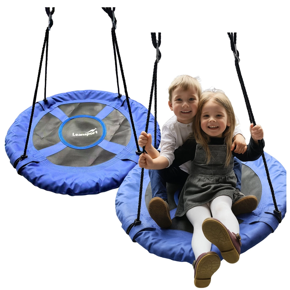 Záhradná hojdačka hniezdo pre deti modrá 80 cm