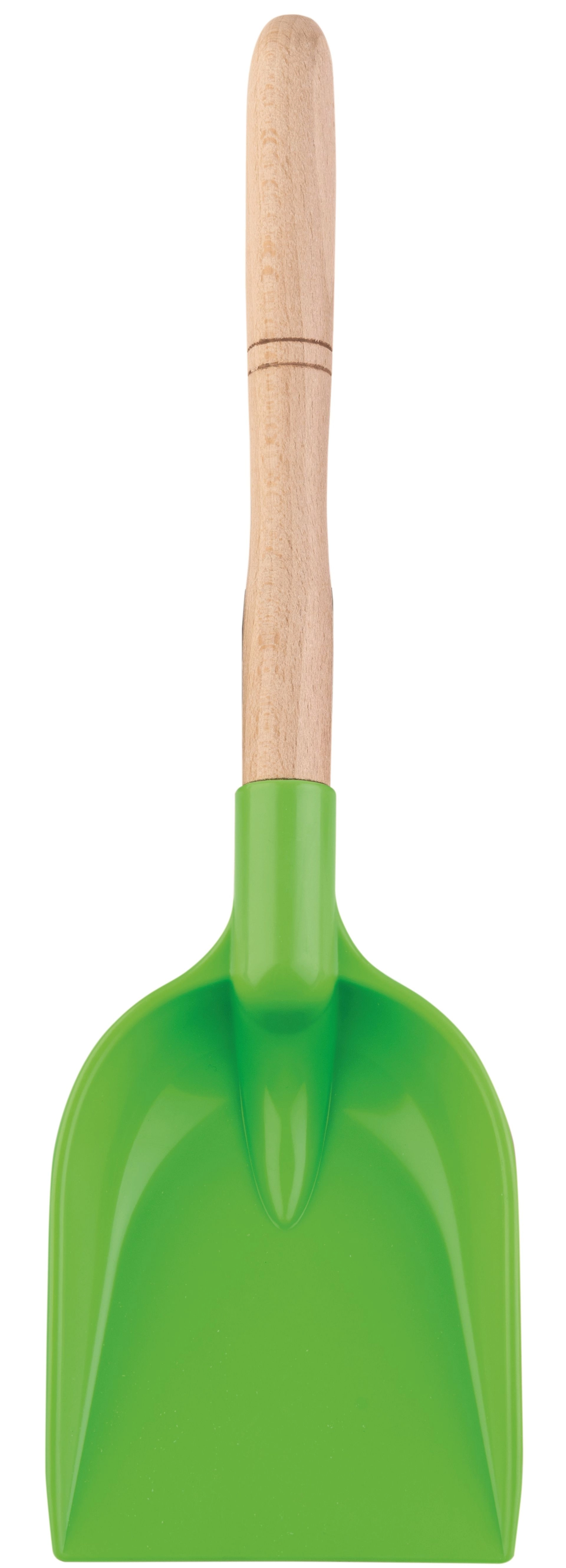 E-shop Androni Lopatka s drevenou rúčkou zelená 34 cm