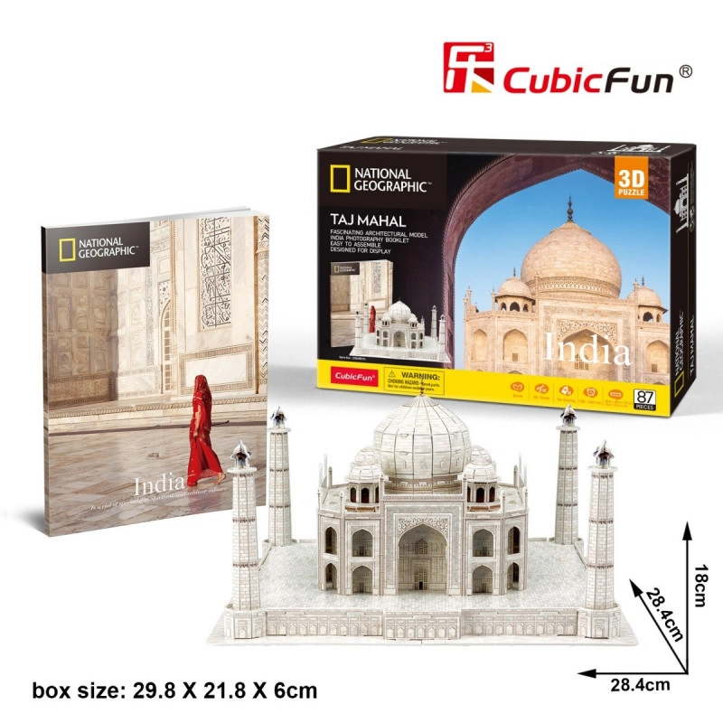 E-shop CubicFun 3D puzzle National Geographic: Taj Mahal 87 ks