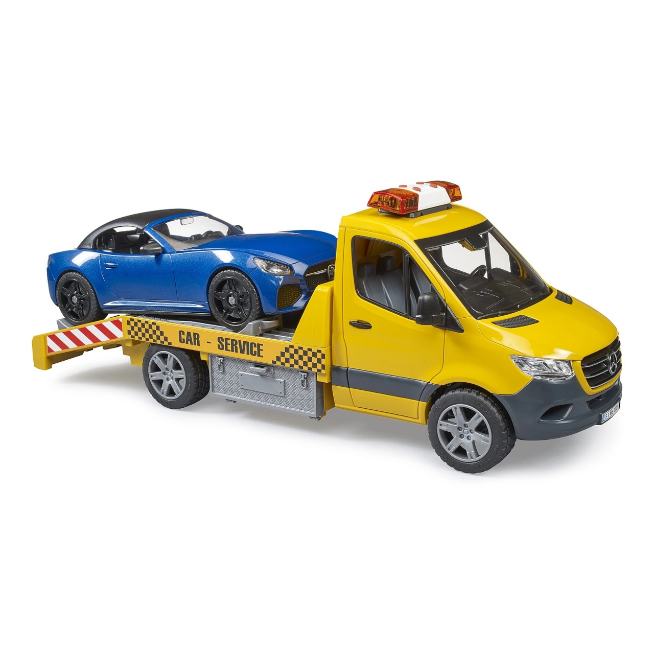 E-shop Bruder 02675 Mercedes Benz Sprinter odťahovka s Roadster