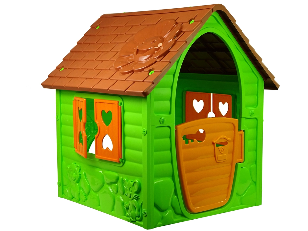 E-shop Inlea4Fun My First Play house 456 zelený/hnedý