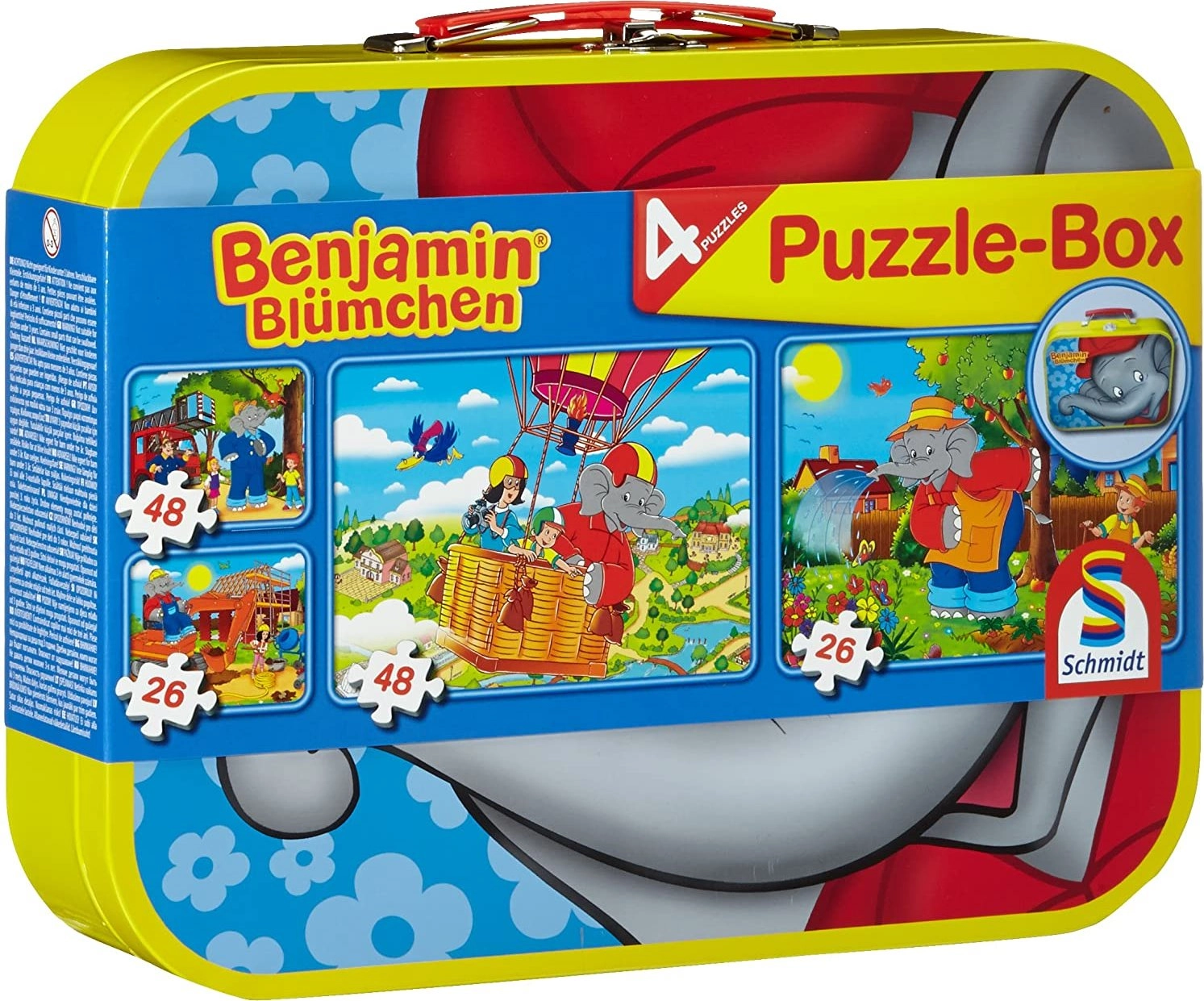 E-shop SCHMIDT Benjamin Kvítko 4v1 v plechovém kufříku 26,26,48,48 dielov