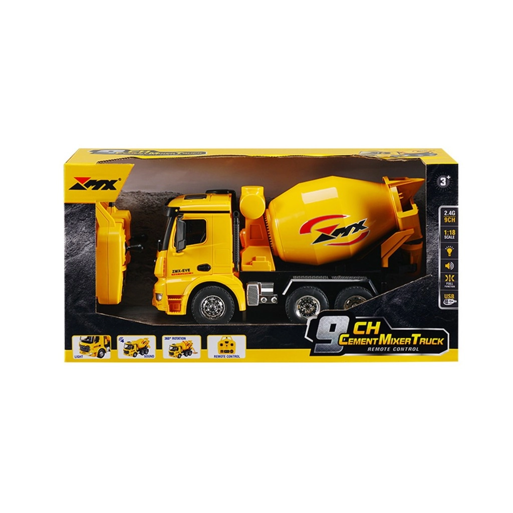 RC miešačka betónu 1:18 s 2,4 GHz ovládaním