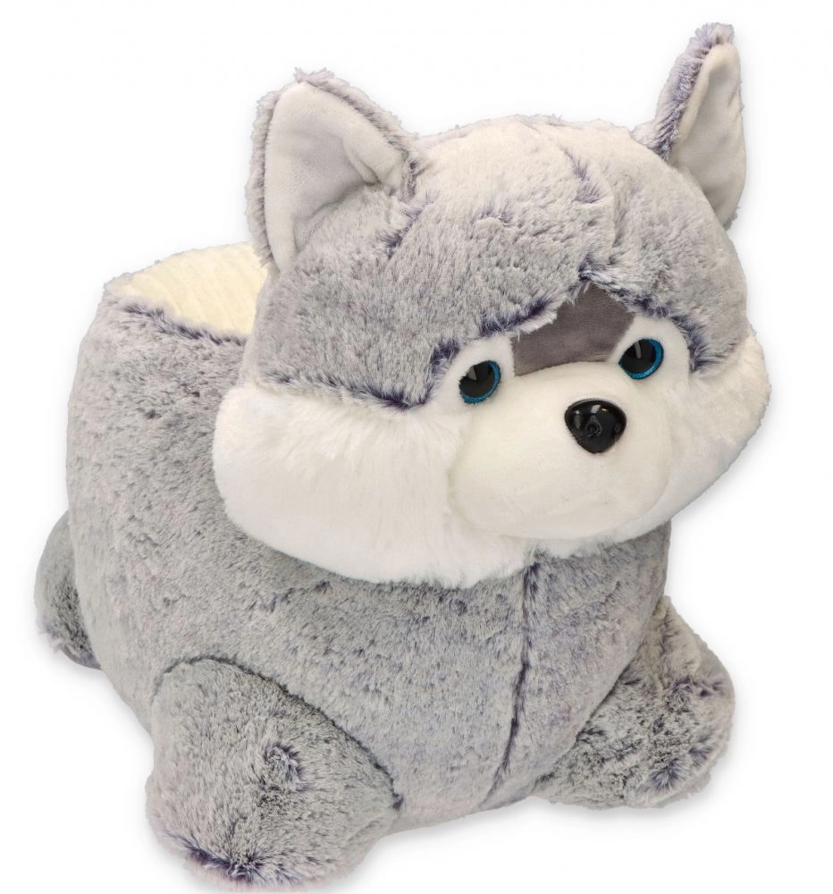Plyšový vankúšik husky