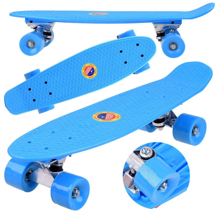 E-shop Fiszka skateboard pre deti do 50 kg – Modrá