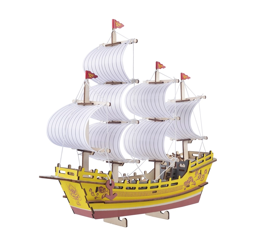 E-shop Woodcraft drevené 3D puzzle Obchodná loď