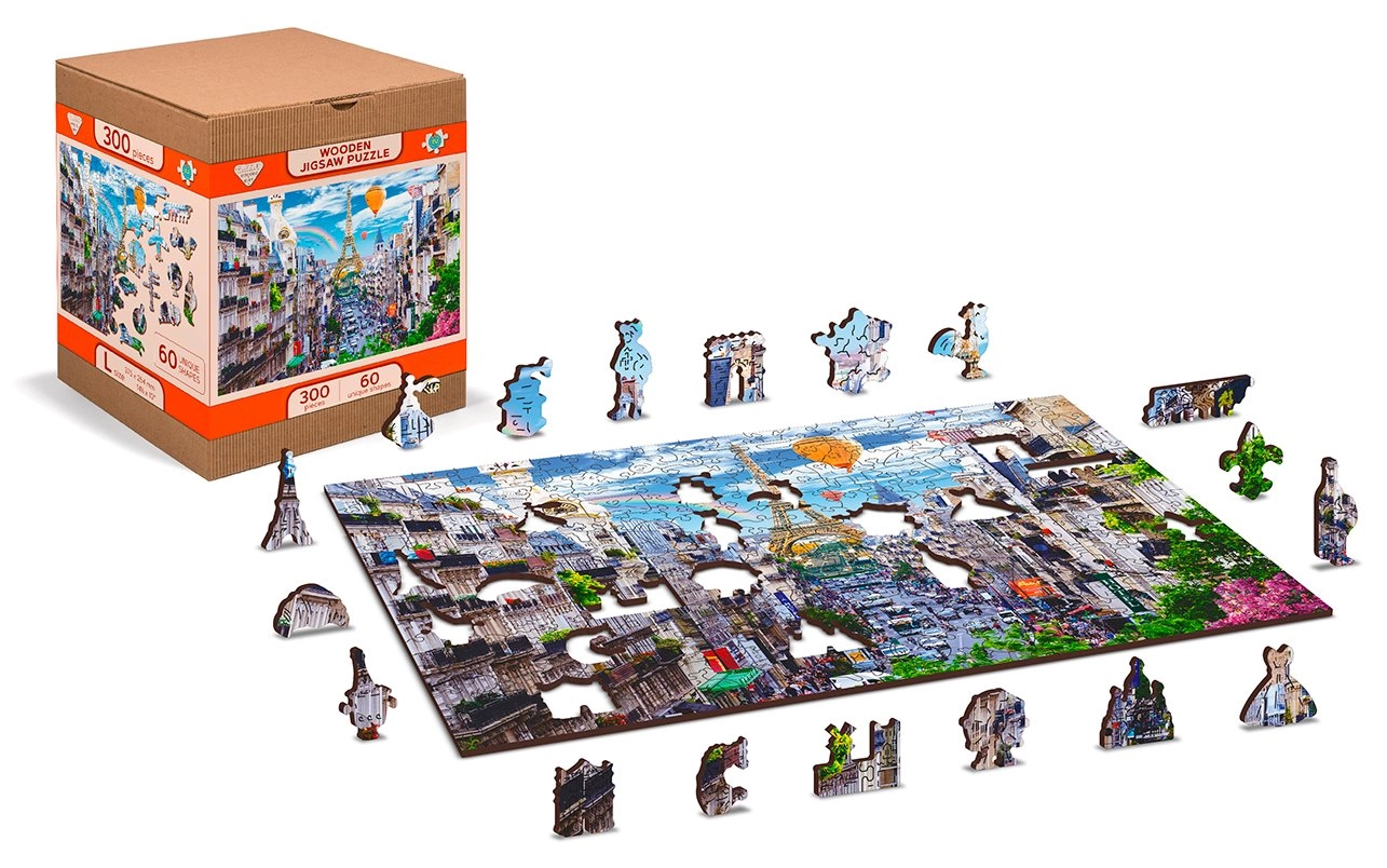 E-shop WOODEN CITY Dřevěné Rušná Paříž 2v1 EKO 150 dielov