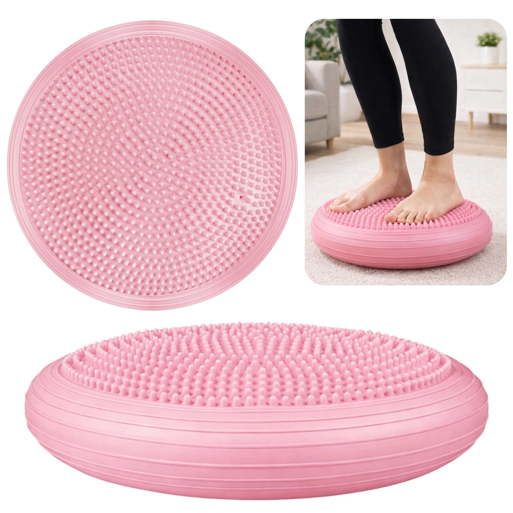 Rovnovážny senzomotorický disk ježko 34 cm – ružový