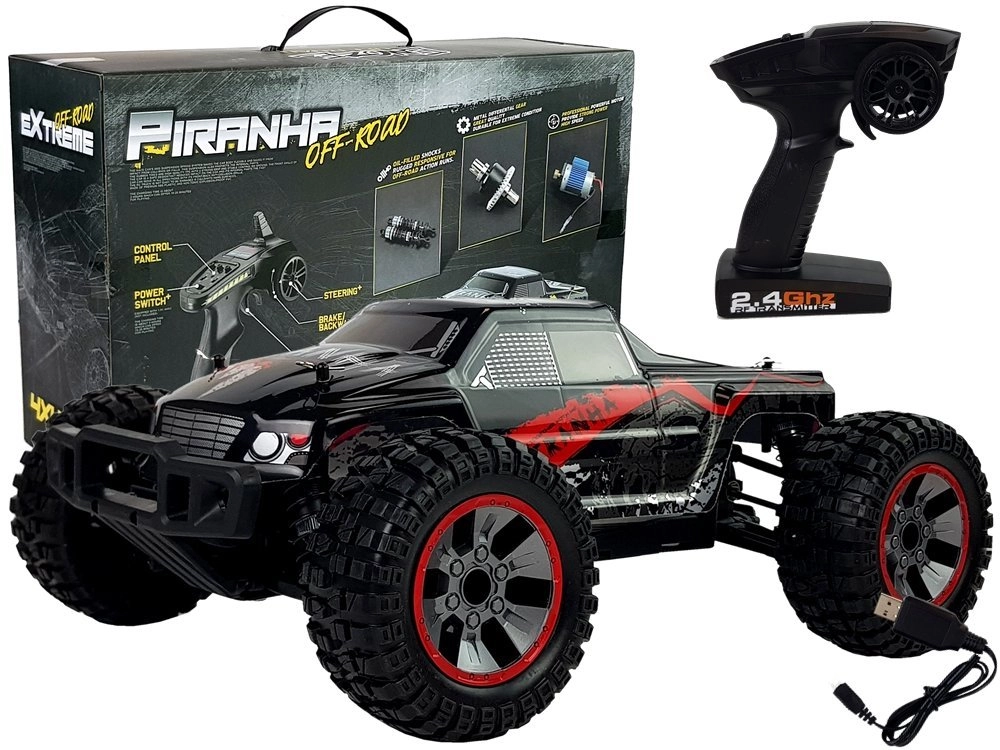 E-shop RC terénne auto 1:10, 4x4, 40 km/h – červené
