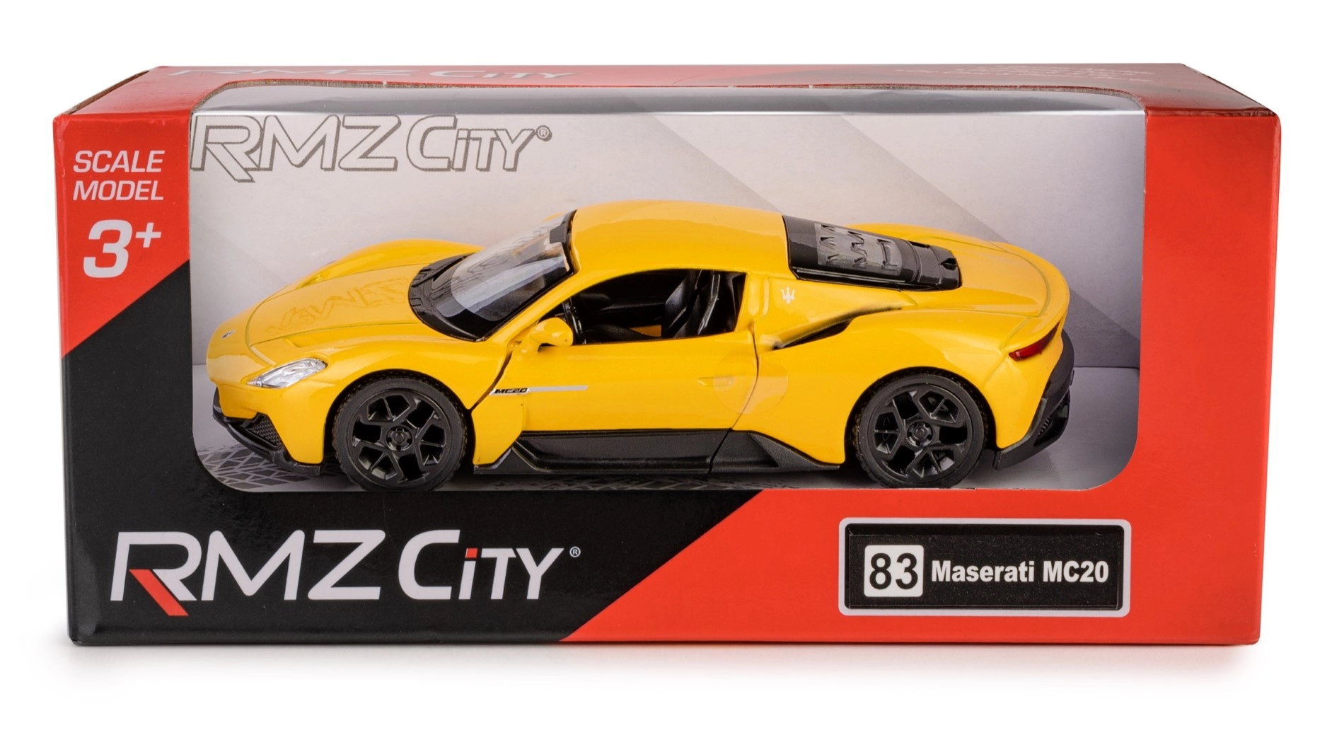 Kovový model RMZ City MASERATI MC20 1:37 so spätným pohonom a otváracími dverami