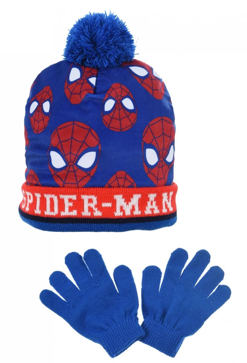 Detská čiapka a rukavice Spiderman