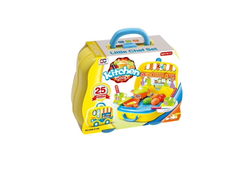 E-shop Alltoys Kuchynská súprava v kufríku žltý