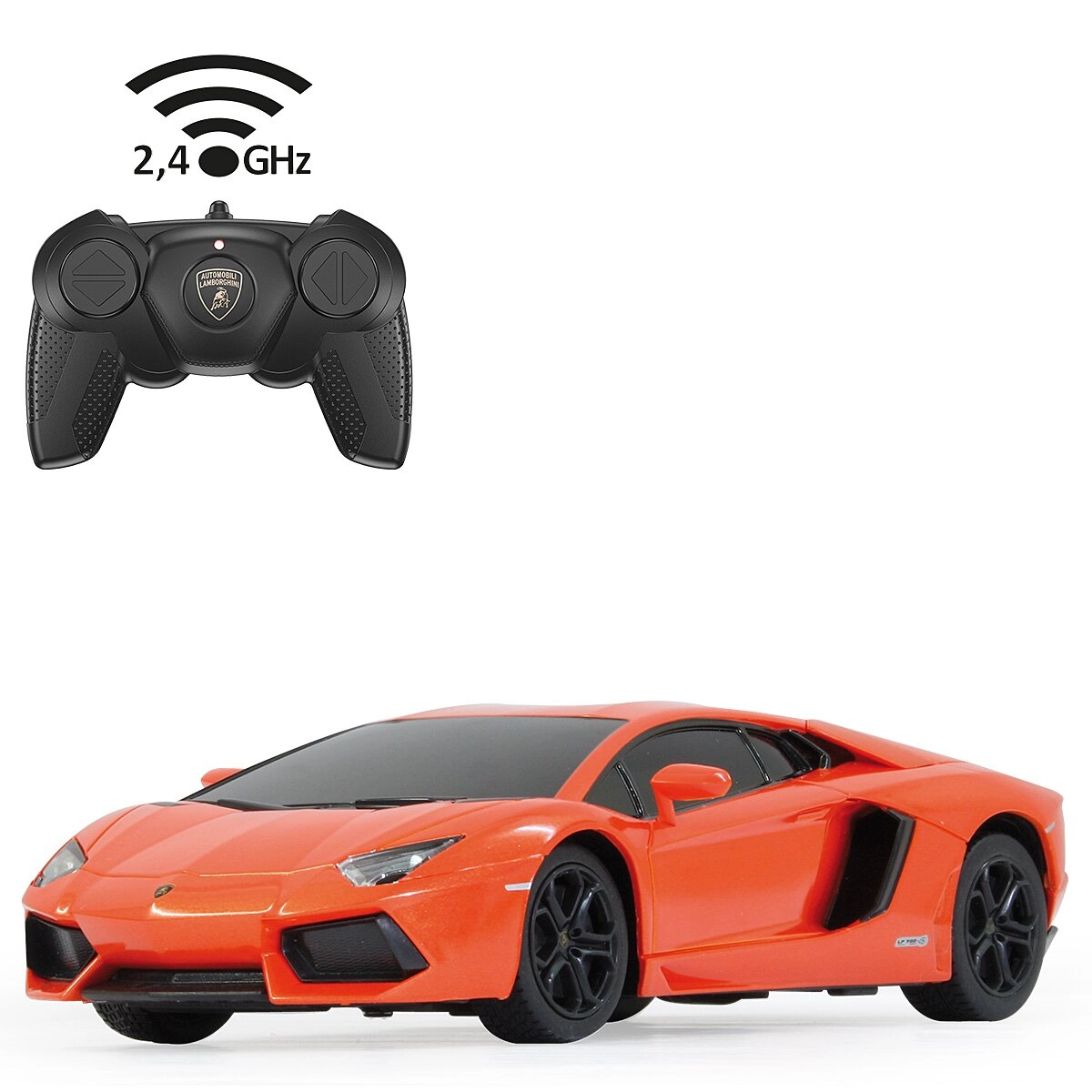 RC auto Lamborghini Aventador v mierke 1:24 oranžové