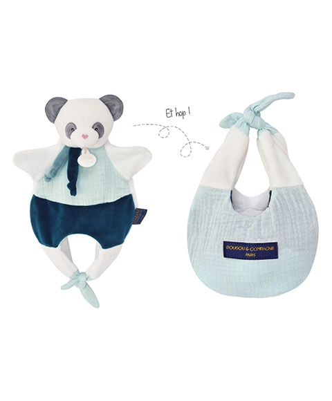 E-shop Doudou et Compagnie Panda DC3824 zelená 30 cm
