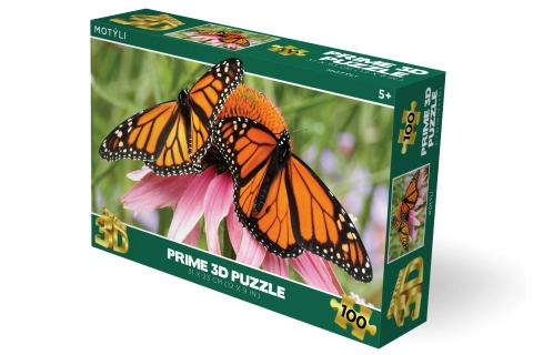 3D puzzle Motýle 100 dielikov