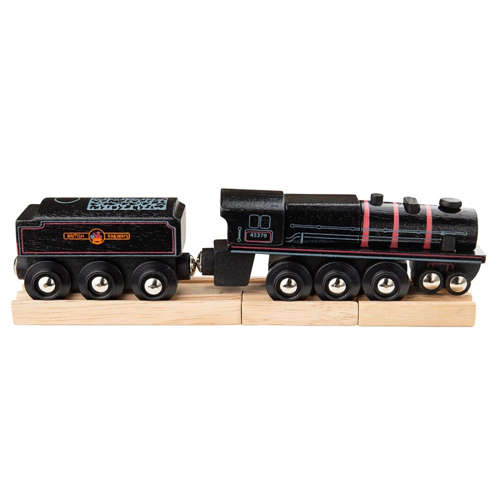 E-shop Bigjigs Rail Drevená replika lokomotívy Black 5 engine