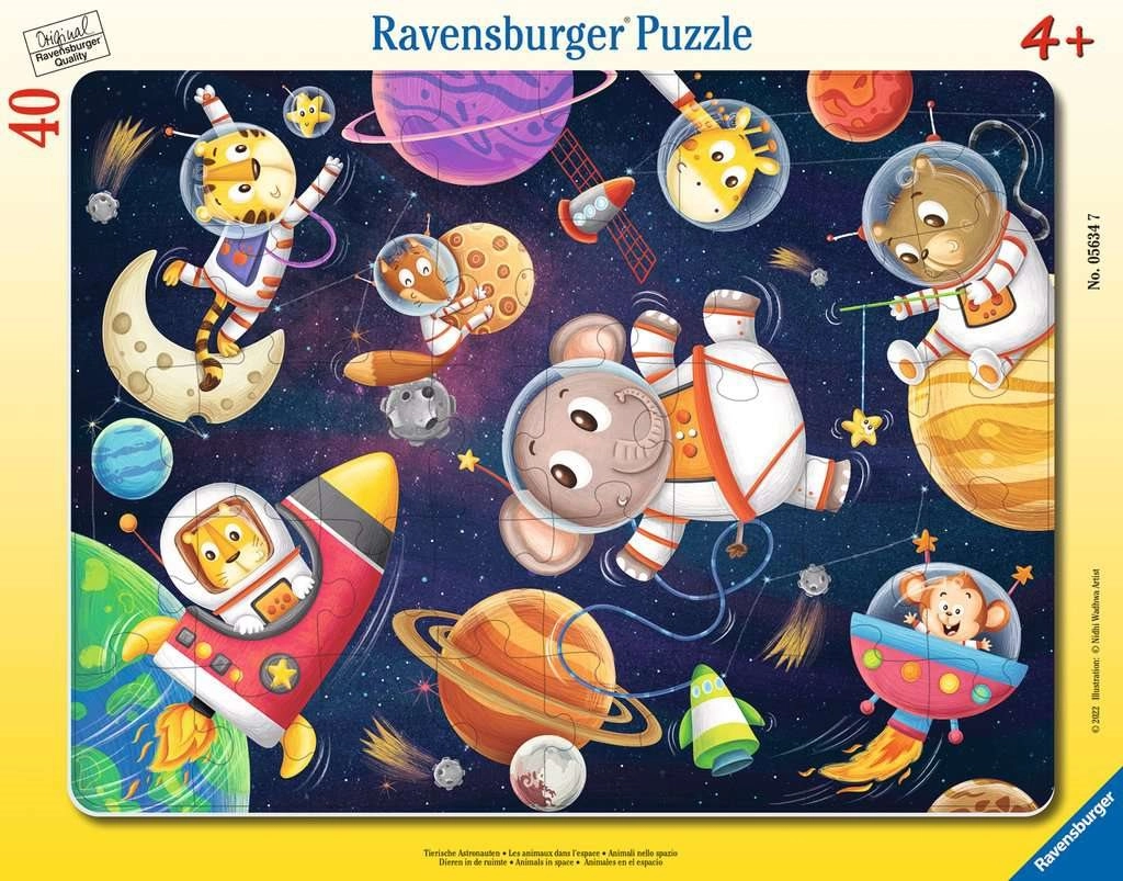 E-shop RAVENSBURGER Zvířátka ve vesmíru 40 dielov