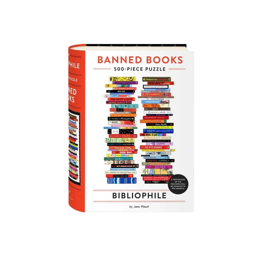 E-shop Galison Bibliofilské zakázané knihy Jane Mount 500 dielov