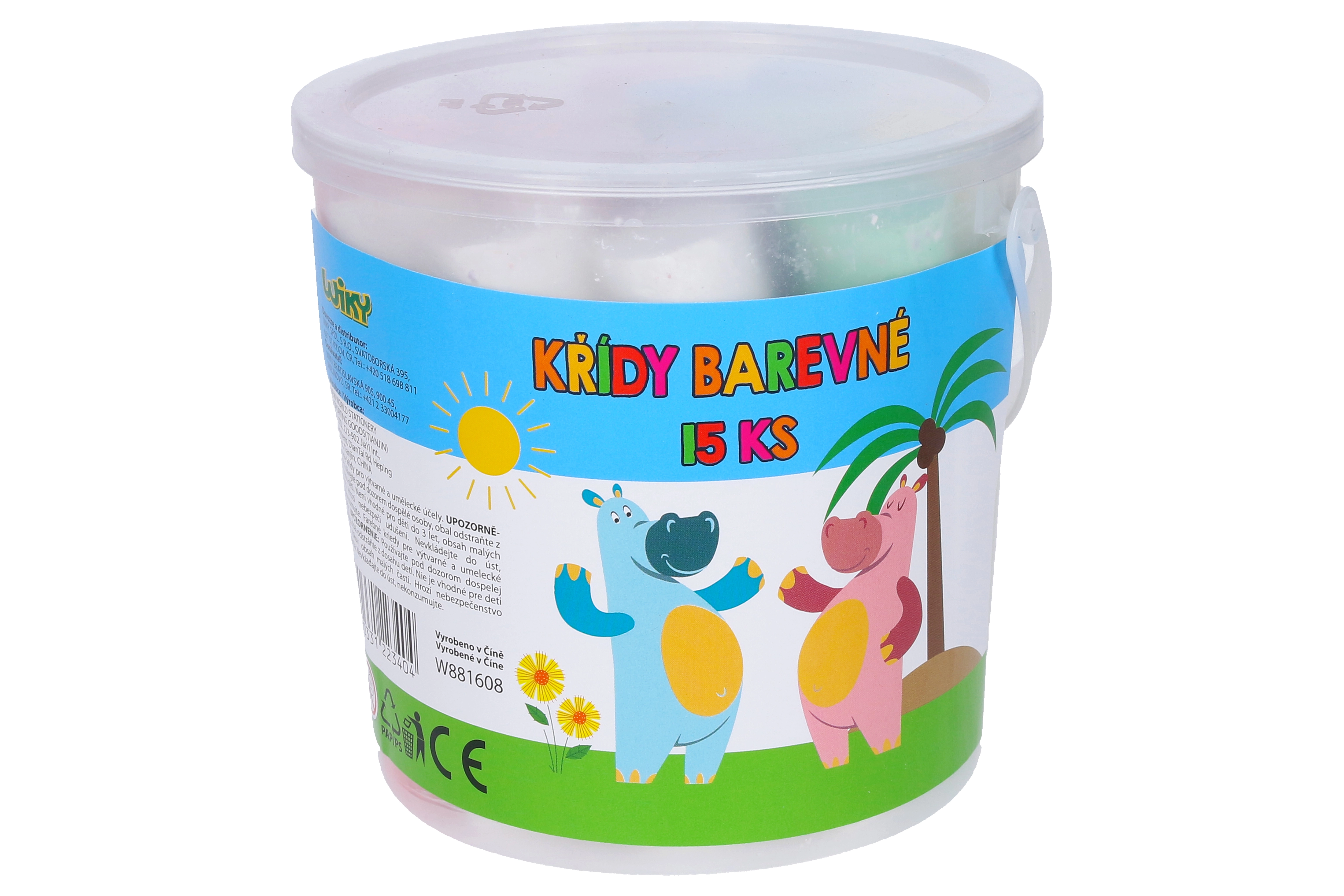 E-shop Wiky Kriedy farebné 15 ks WKW881608