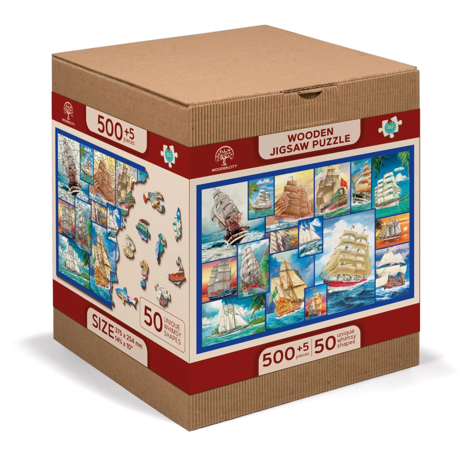 E-shop WOODEN CITY Dřevěné Plachetnice 2v1 EKO 505 dielov