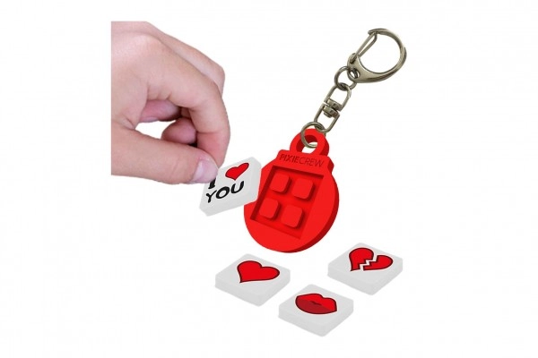 E-shop Prívesok na kľúče srdce Pixie Crew červený