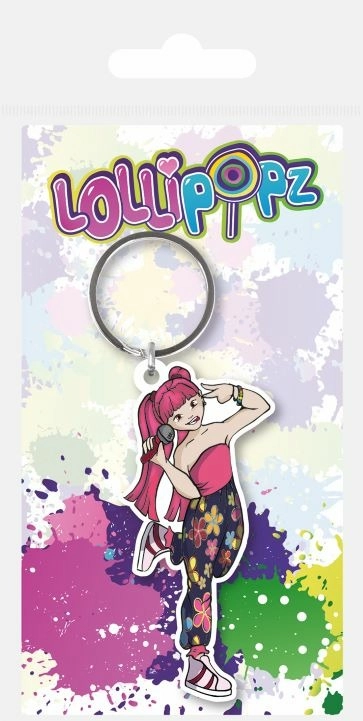 E-shop Gumená kľúčenka LOLLIPOPZ ružová