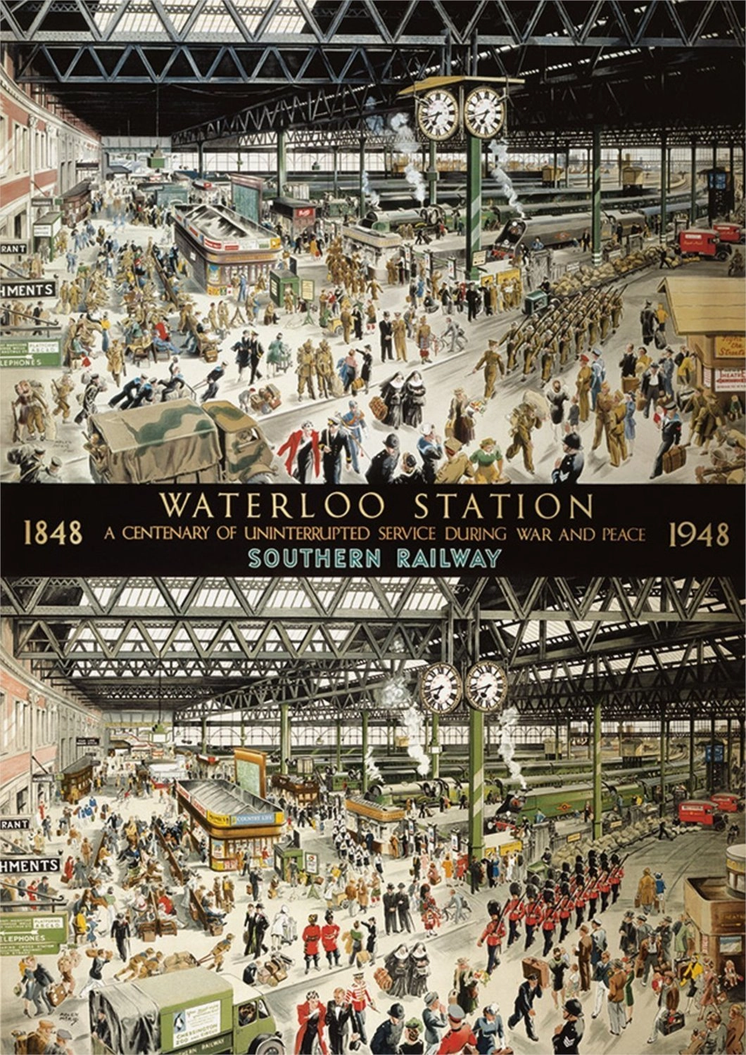 E-shop GIBSONS Stanice Waterloo v roce 1848 a 1948 1000 dielov