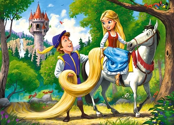 E-shop Castorland Locika na koni Rapunzel 60 dielov