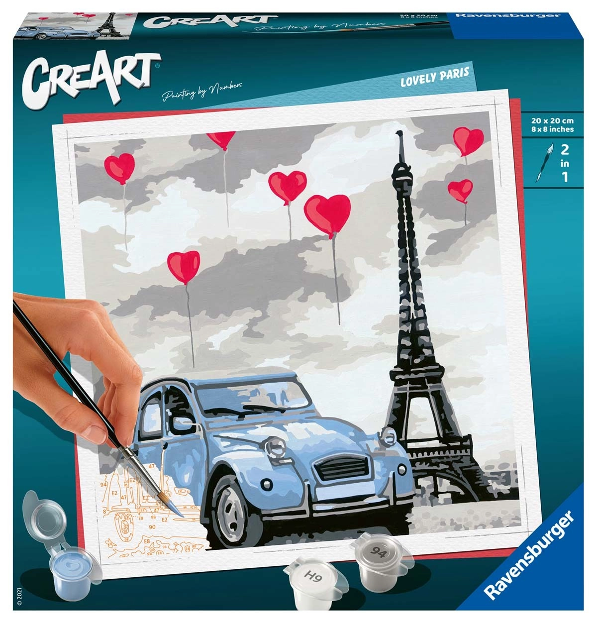 E-shop CreArt lovely Paris – maliarska sada pre deti od 12 rokov