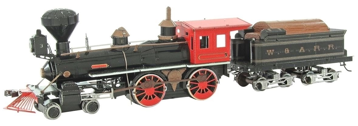 E-shop Metal Earth Luxusná oceľová stavebnica Wild West 4-4-0 Lokomotiva