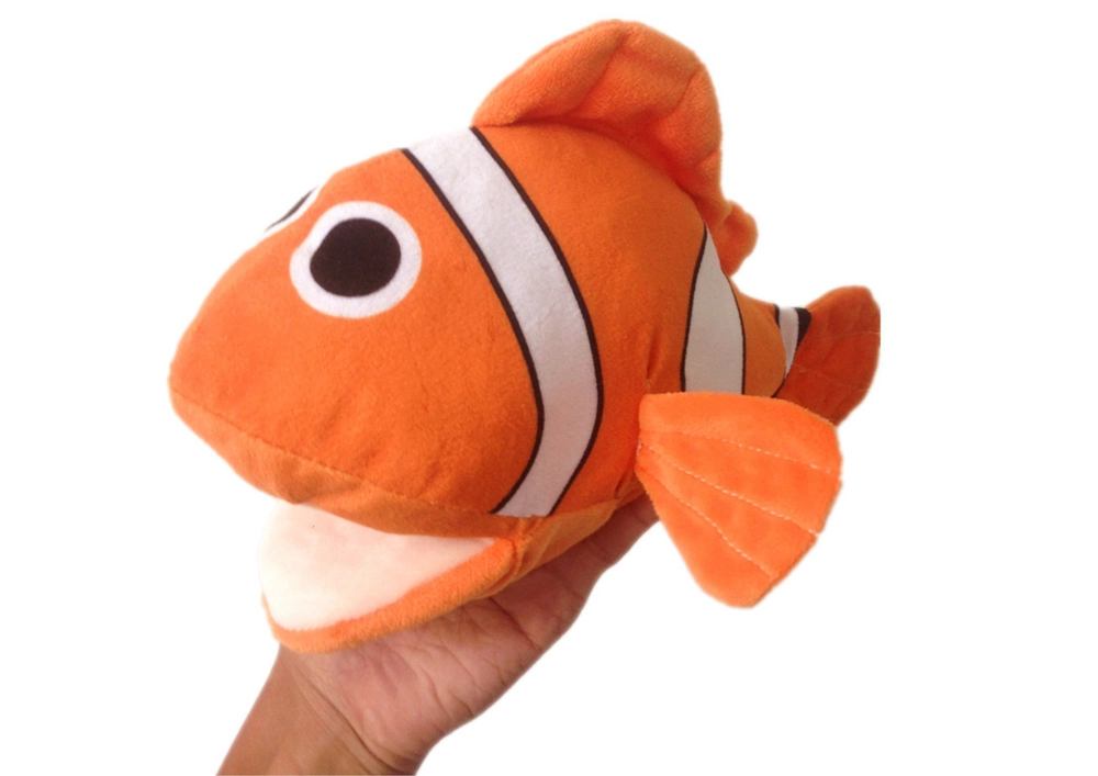 E-shop Plyšová maňuškova ryba klaun oranžová 25 cm