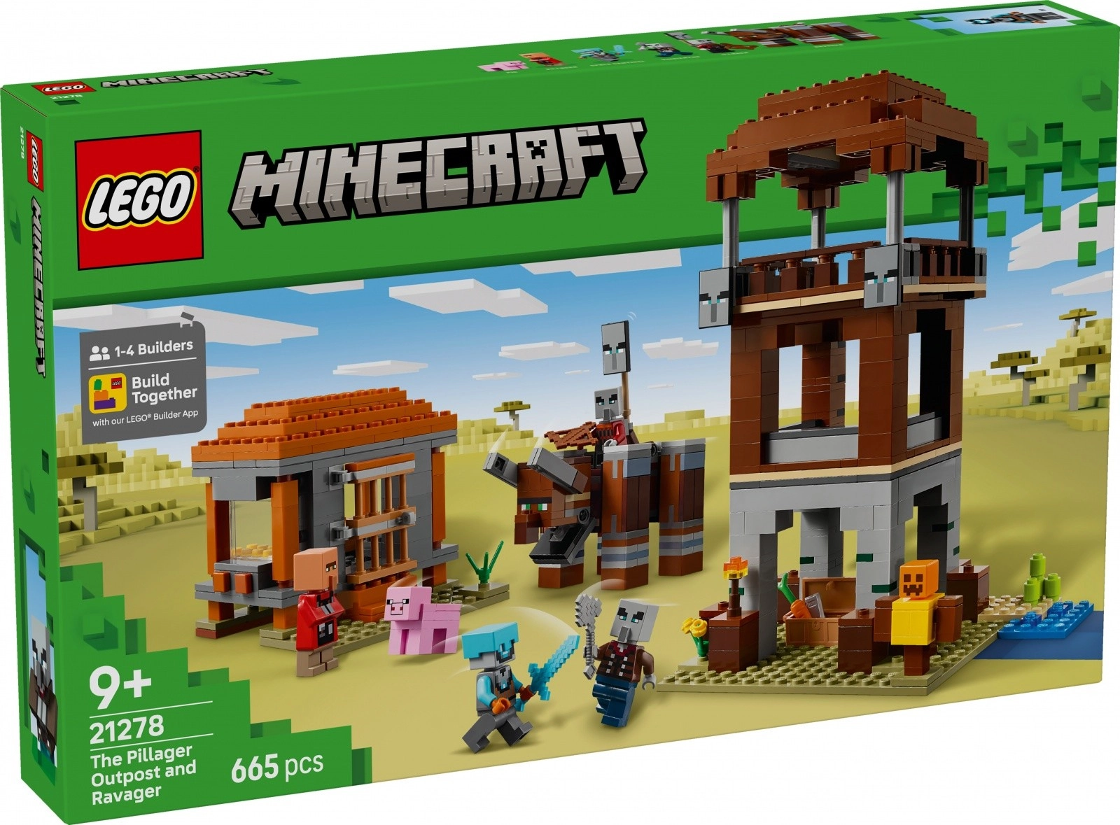 Kocky LEGO Minecraft Lupičská skrýša a devastátori
