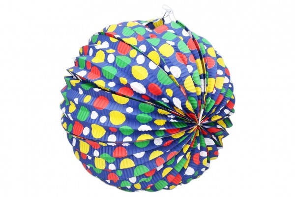 E-shop Lampión guľa priemer 30cm 2 farby v sáčku bez prútika
