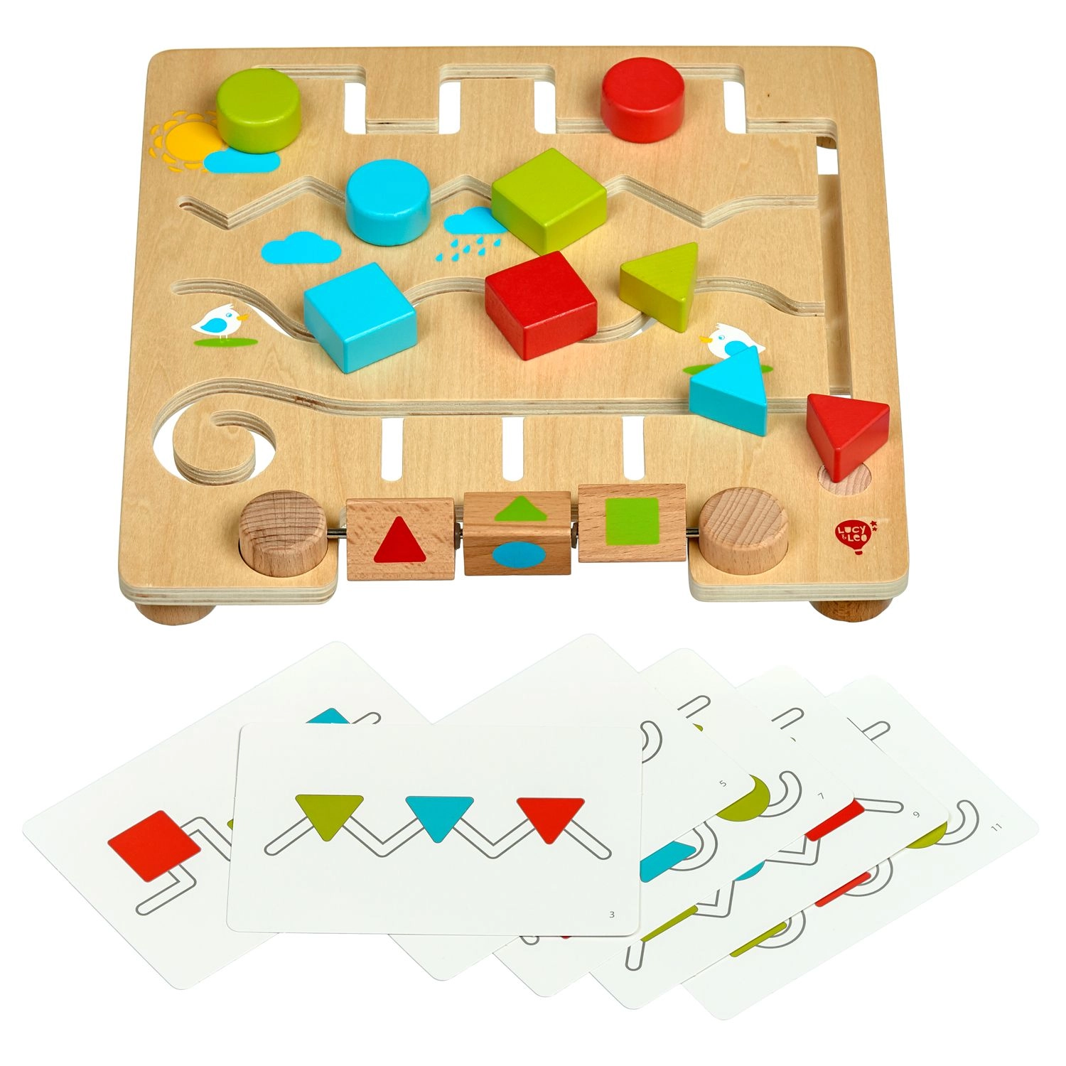 E-shop Lucy & Leo 209 Geometrické tvary s predloham bludisko