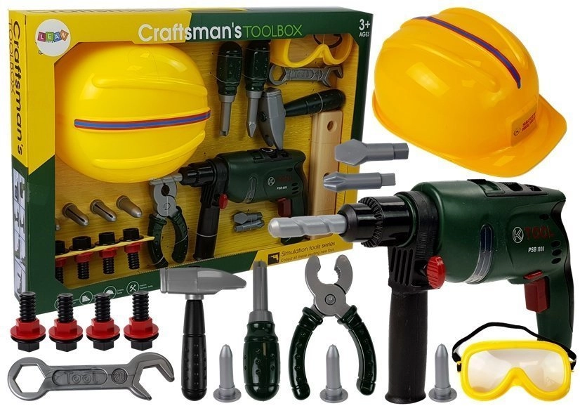 E-shop Lean Toys súprava náradia s vŕtačkou