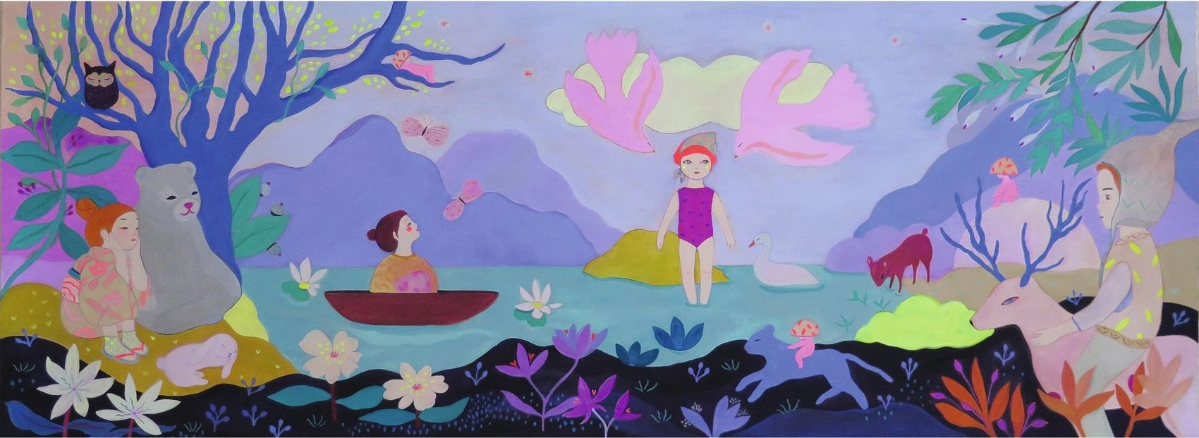 Panoramatické puzzle jazero 100 dielikov DJECO