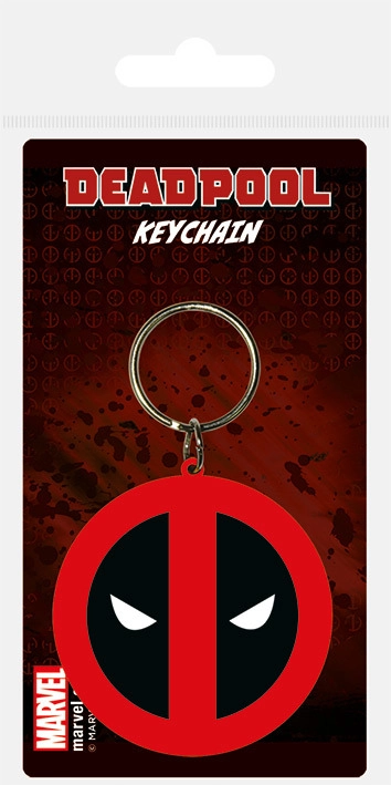 E-shop Prívesok na kľúče gumová Deadpool logo