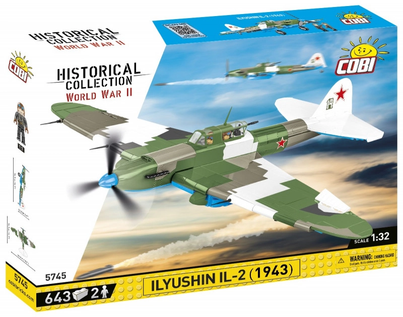 E-shop Cobi 5745 II WW Iljušin Il-2 Šturmovik, 1:32, 636 k, 2 f