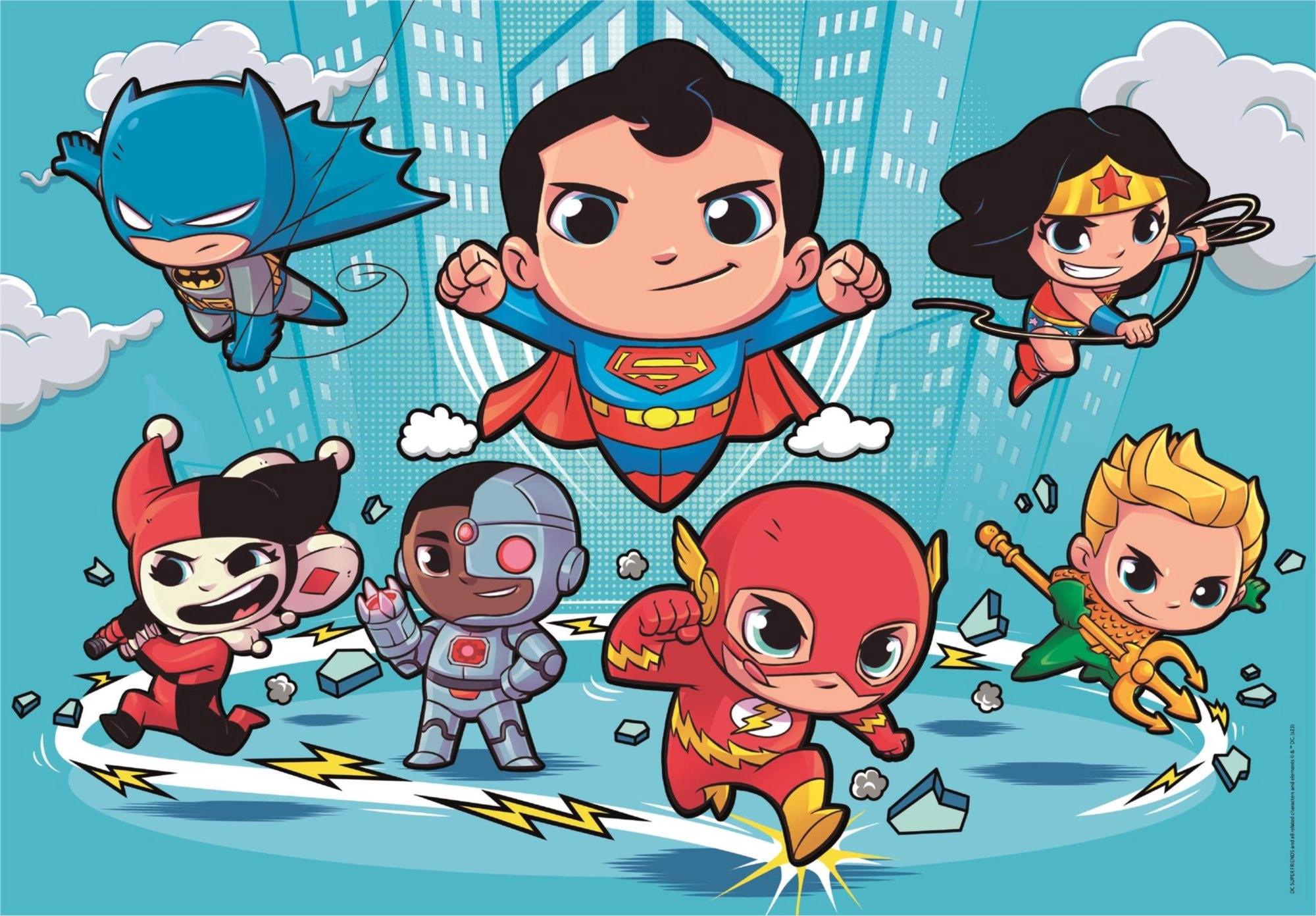 CLEMENTONI DC Super Friends 30 dielov