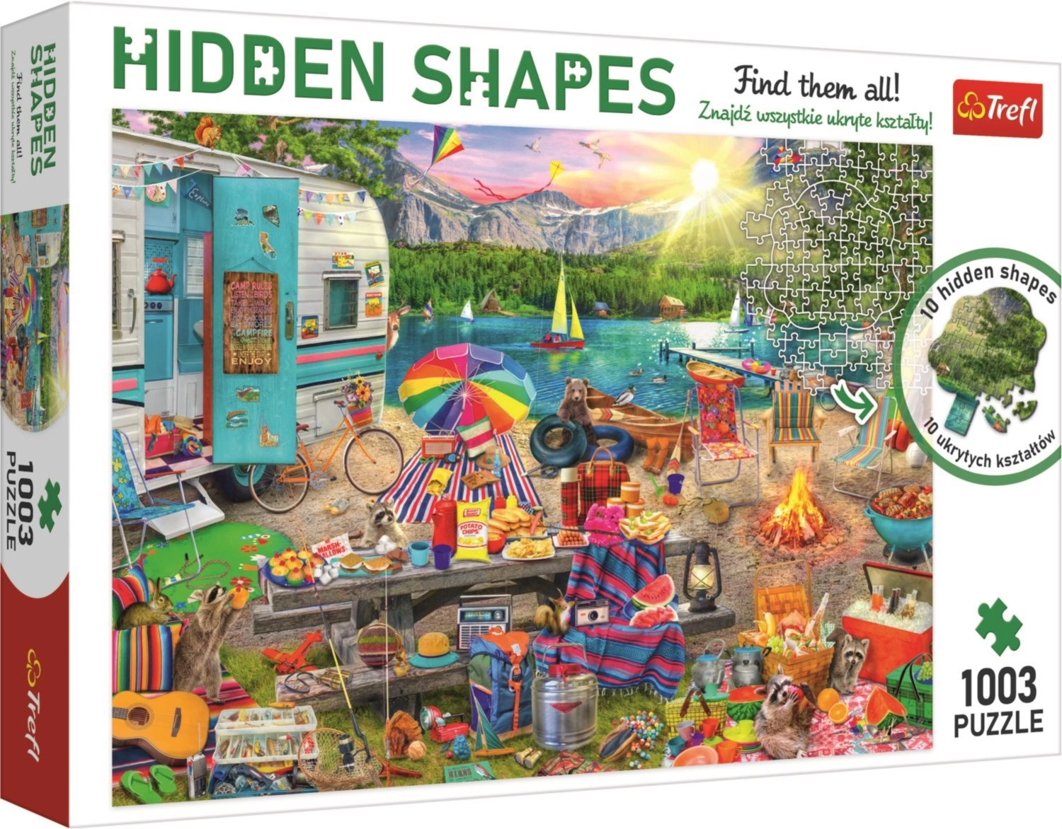 E-shop TREFL Hidden Shapes: Výlet obytným autem 1003 dielov