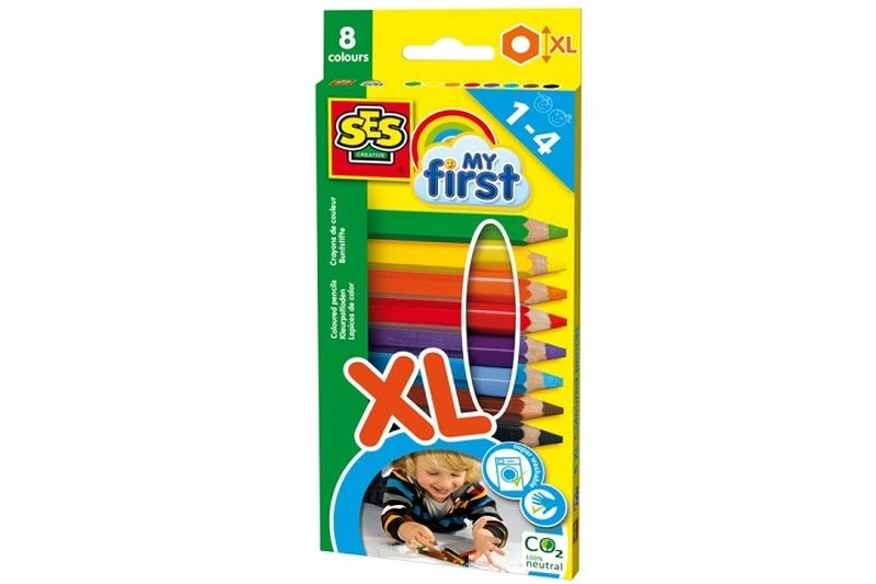 SES My First extra silné pastelky 8 ks XL