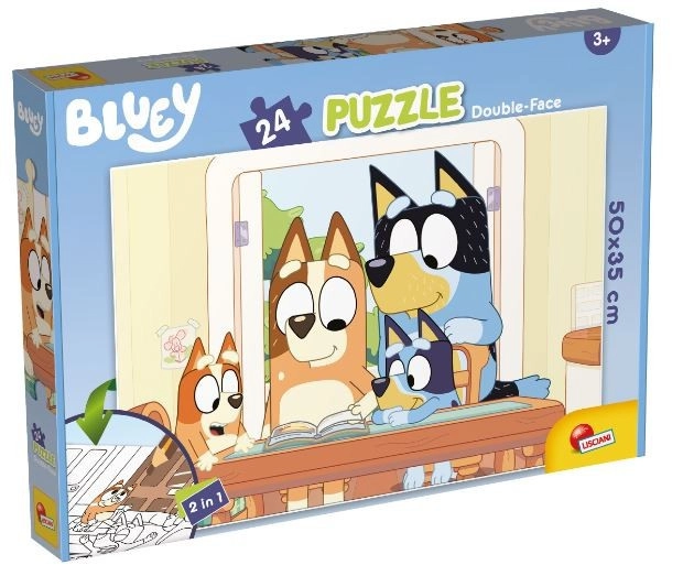 E-shop Podlahové puzzle Bluey 24 dielikov