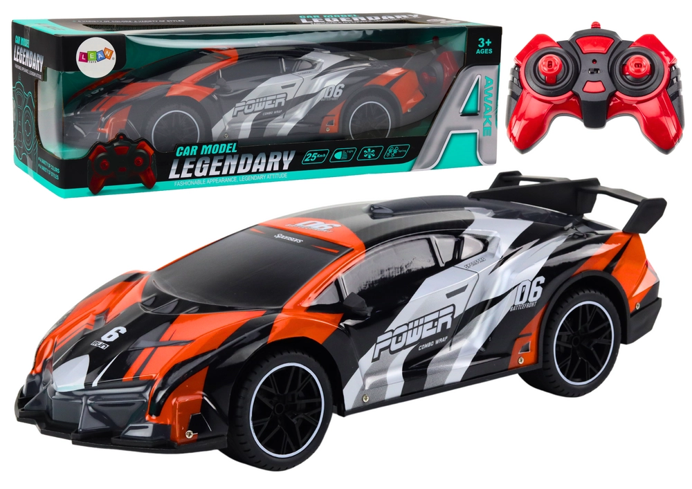 E-shop RC športové auto 1:10 sivooranžové až 25 km/h