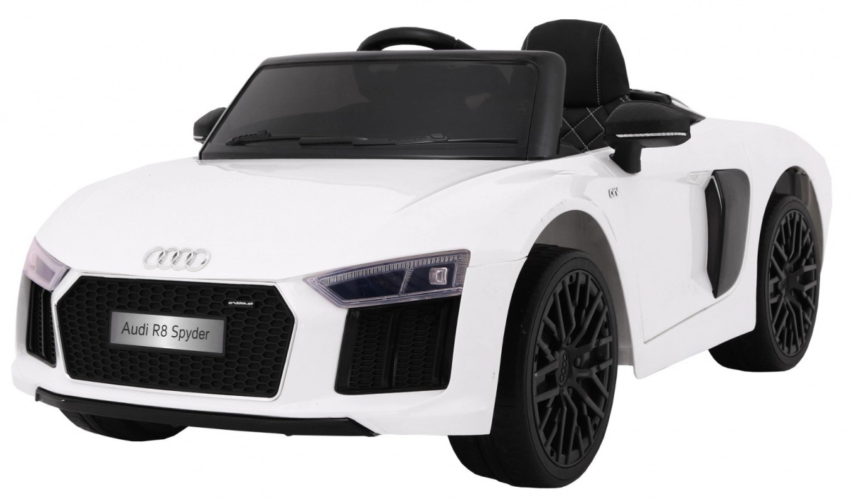 E-shop Detské elektrické vozidlo Audi R8 Spyder s diaľkovým ovládačom - Biela