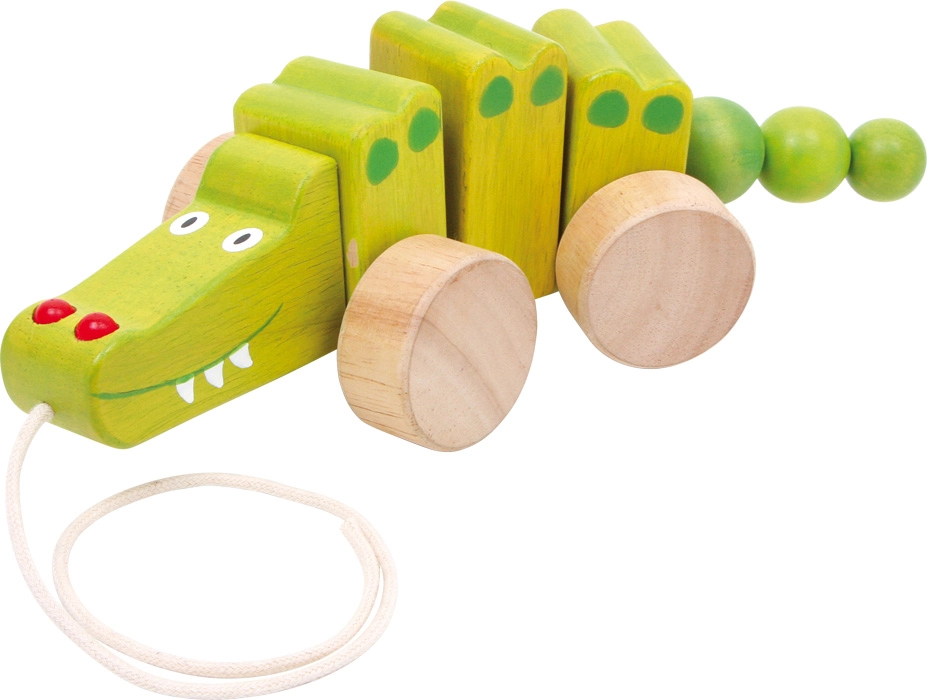 E-shop Small Foot tahací Krokodýl na provázku