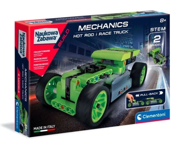 E-shop CLEMENTONI Science&Play Mechanické laboratórium Hot Rod a Race Truck