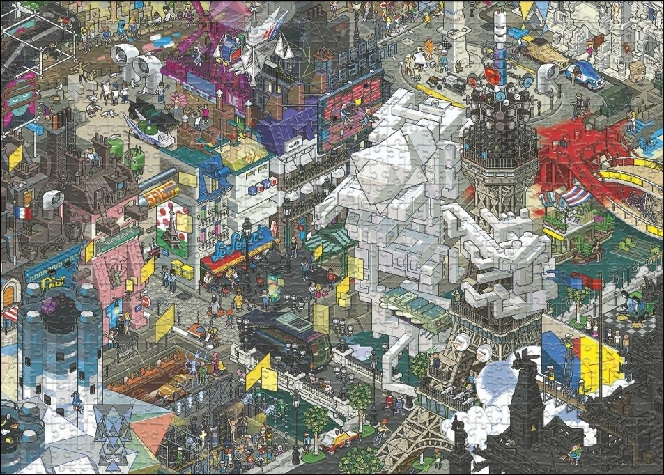 Puzzle Pixorama: Parížske pátranie 1000 dielikov