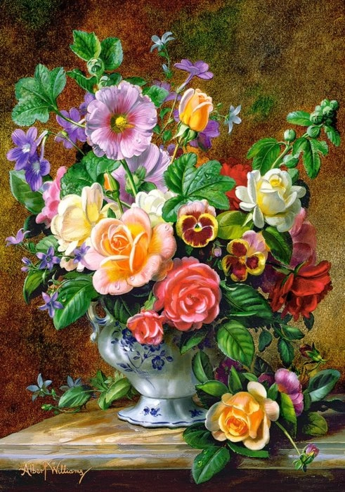 E-shop Castorland Williams Flowers in a vase 500 dielov