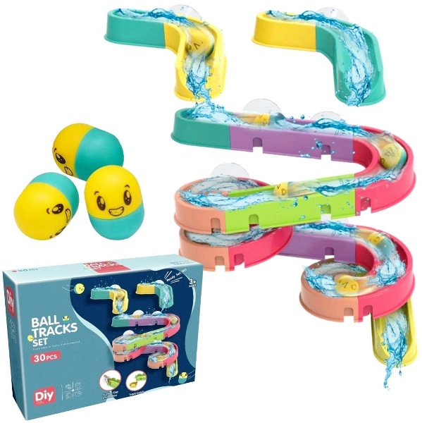 Vodná dráha do vane – sada 30 dielikov